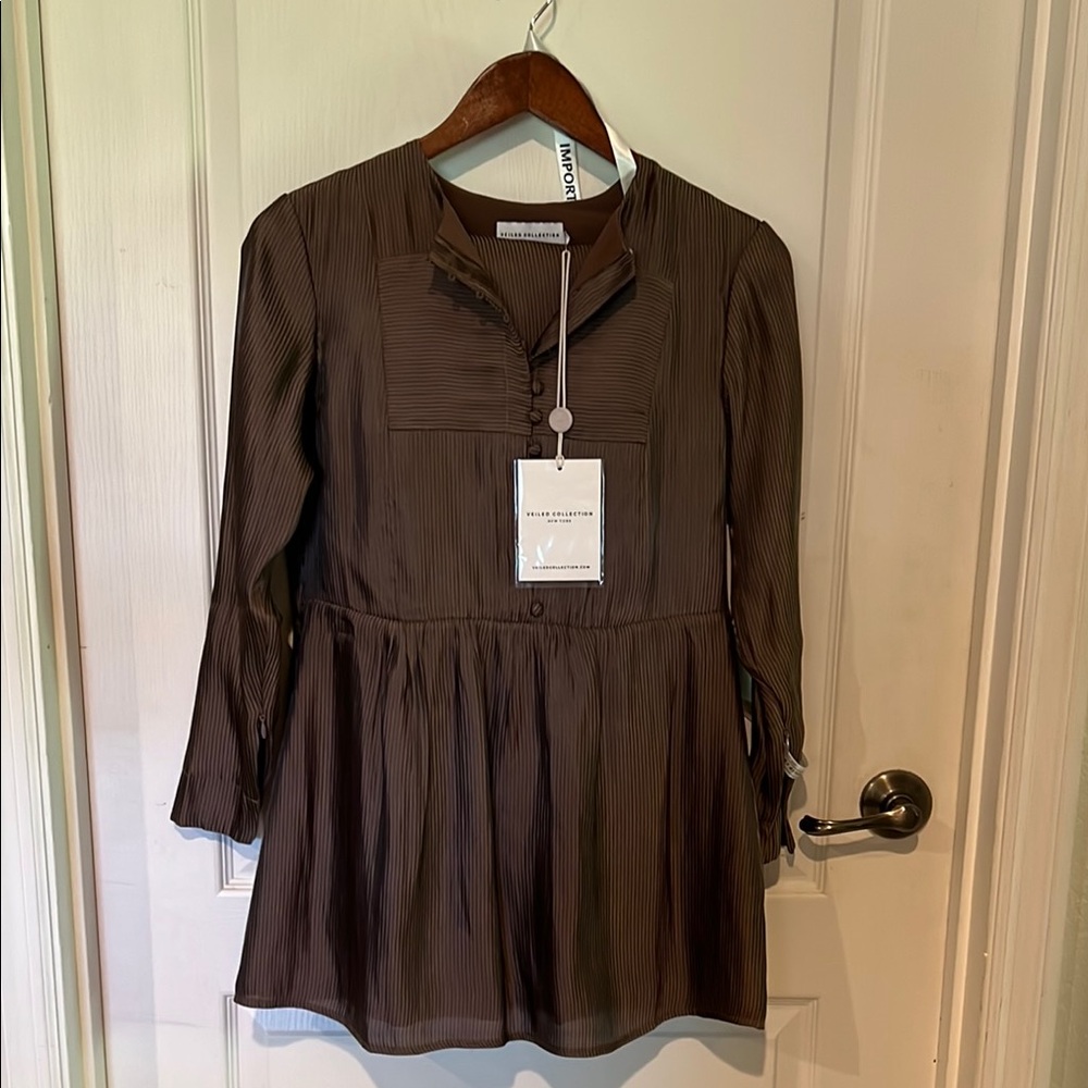 Brown Long Sleeve Top with Matching Pants